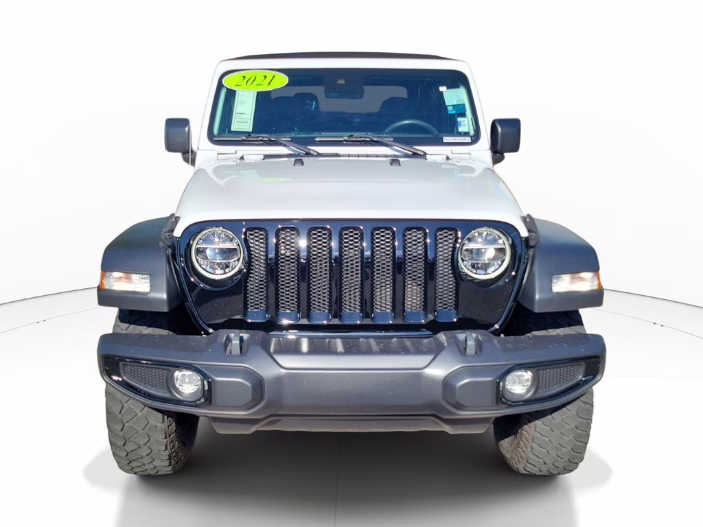 2021 Bright White Clearcoat Jeep Wrangler Willys 4X4 SUV