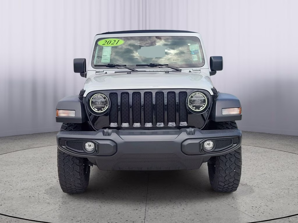 2021 Bright White Clearcoat Jeep Wrangler Willys 4X4 SUV