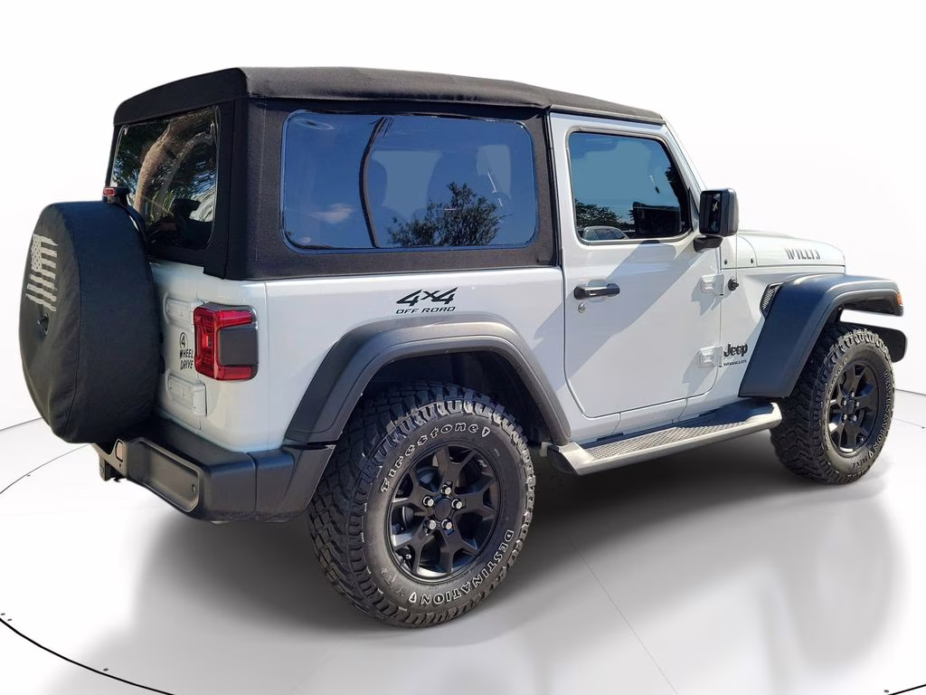 2021 Bright White Clearcoat Jeep Wrangler Willys 4X4 SUV