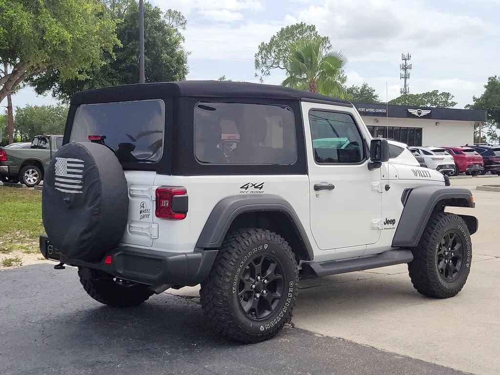 2021 Bright White Clearcoat Jeep Wrangler Willys 4X4 SUV