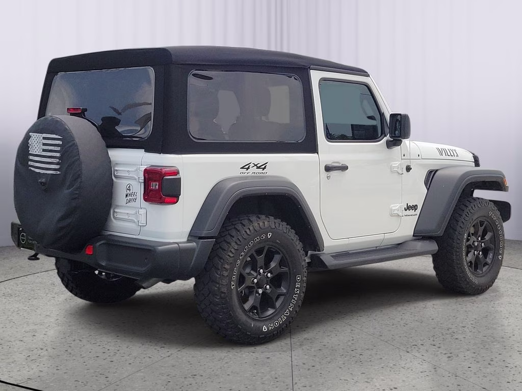 2021 Bright White Clearcoat Jeep Wrangler Willys 4X4 SUV