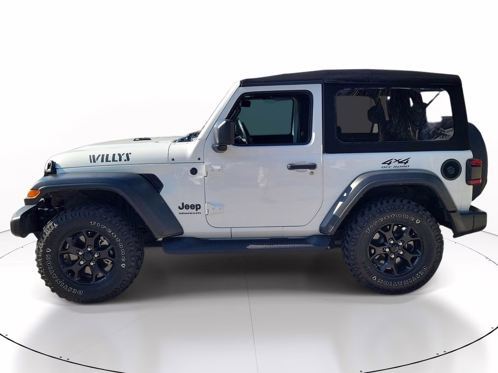 2021 Bright White Clearcoat Jeep Wrangler Willys 4X4 SUV