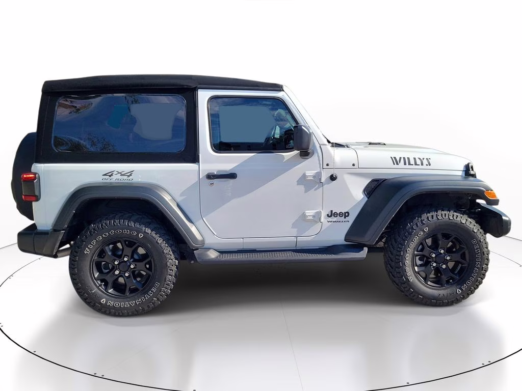 2021 Bright White Clearcoat Jeep Wrangler Willys 4X4 SUV