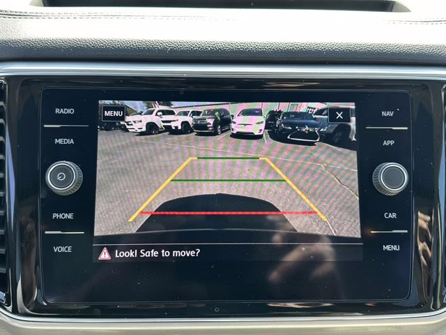 2019 Deep Black Volkswagen Atlas 3.6L V6 SEL R-Line AWD SUV