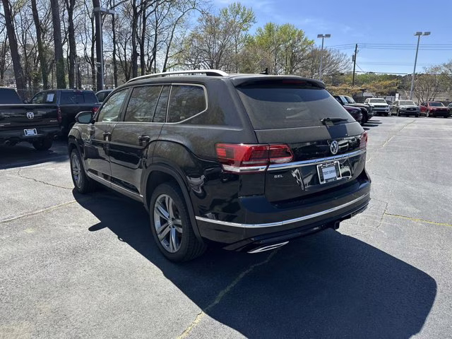 2019 Deep Black Volkswagen Atlas 3.6L V6 SEL R-Line AWD SUV