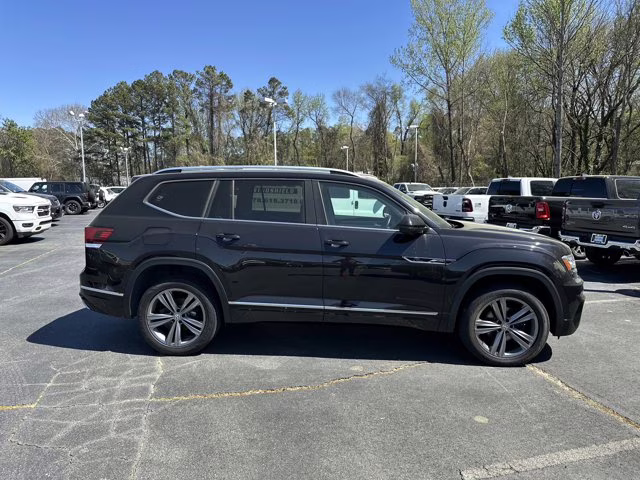 2019 Deep Black Volkswagen Atlas 3.6L V6 SEL R-Line AWD SUV