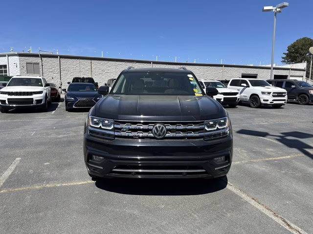 2019 Deep Black Volkswagen Atlas 3.6L V6 SEL R-Line AWD SUV