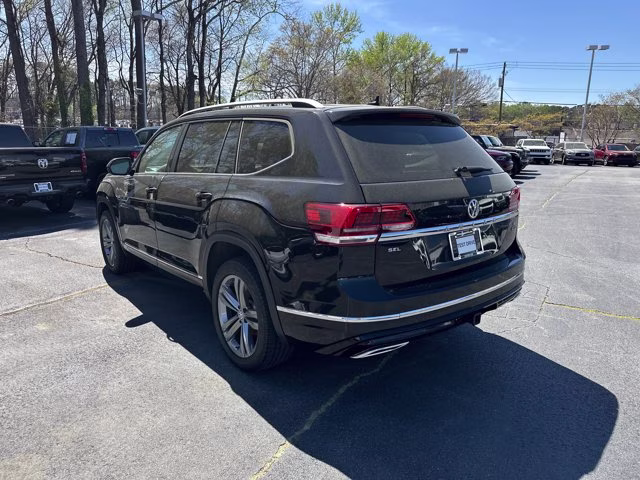 2019 Deep Black Volkswagen Atlas 3.6L V6 SEL R-Line AWD SUV