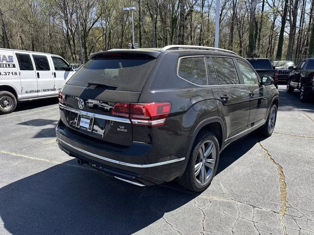 2019 Deep Black Volkswagen Atlas 3.6L V6 SEL R-Line AWD SUV
