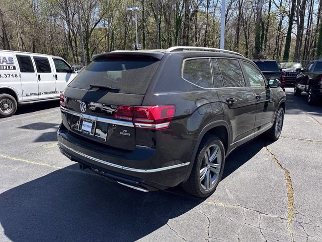 2019 Deep Black Volkswagen Atlas 3.6L V6 SEL R-Line AWD SUV