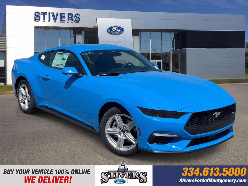 2026 Grabber Blue Ford Mustang EcoBoost RWD Coupe