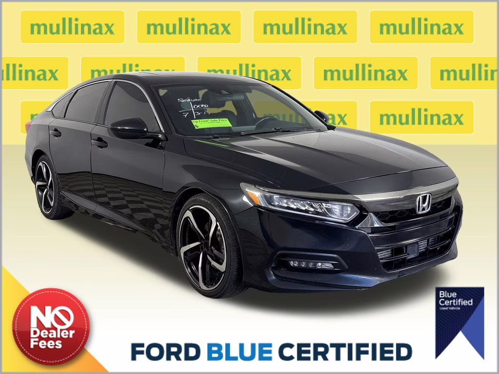 2018 Crystal Black Pearl Honda Accord Sport 2.0T FWD Sedan