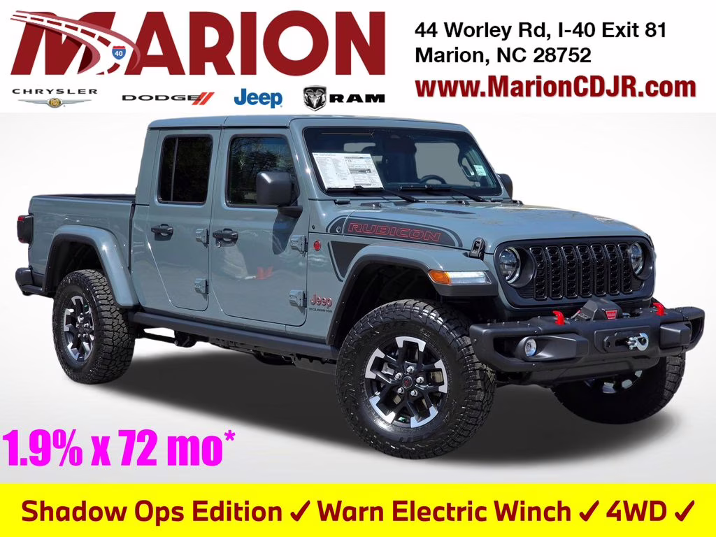 2026 Anvil Clearcoat Jeep Gladiator Rubicon 4X4 Truck