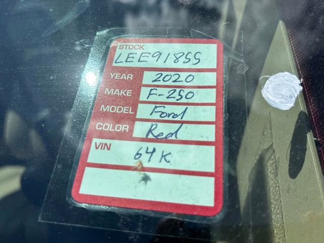 2020 Red Metallic Ford Super Duty F-250 SRW Lariat 4X4 Truck