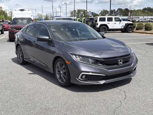 2021 Modern Steel Metallic Honda Civic Sedan EX FWD Sedan