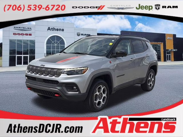 2022 Billet Silver Metallic Clearcoat Jeep Compass Trailhawk 4X4 SUV