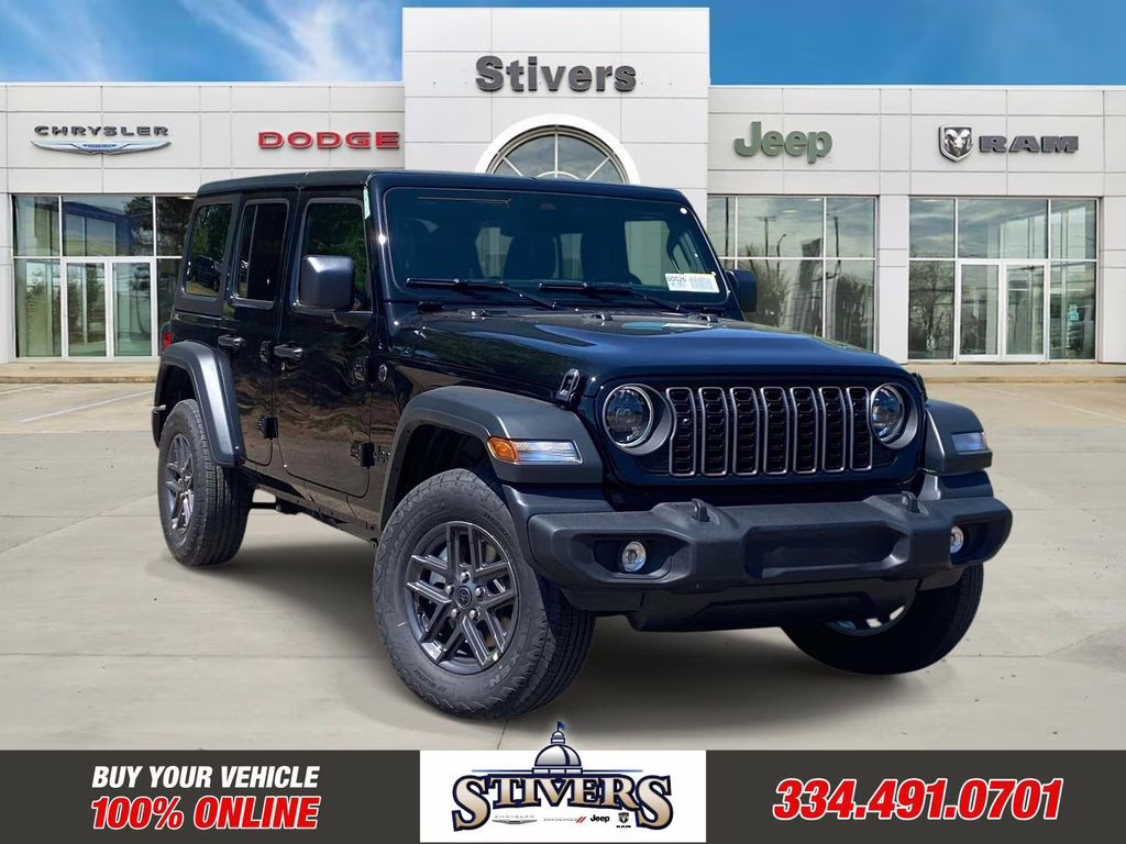 2026 Black Clearcoat Jeep Wrangler Sport S 4X4 SUV