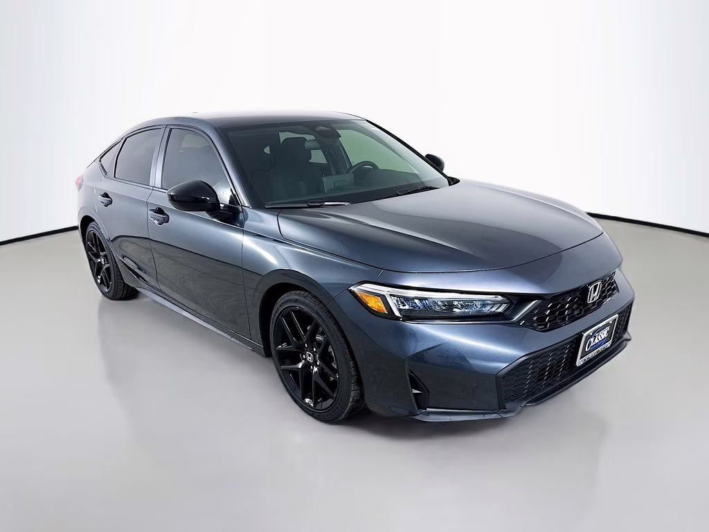 2026 Meteorite Gray Metallic Honda Civic Sport FWD Hatchback