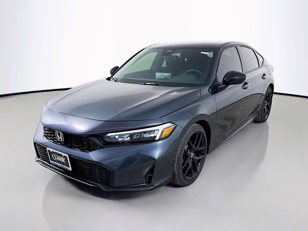 2026 Meteorite Gray Metallic Honda Civic Sport FWD Hatchback