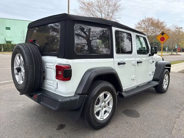 2020 Bright White Clearcoat Jeep Wrangler Unlimited Sport S 4X4 SUV