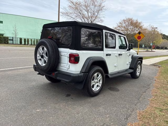 2020 Bright White Clearcoat Jeep Wrangler Unlimited Sport S 4X4 SUV
