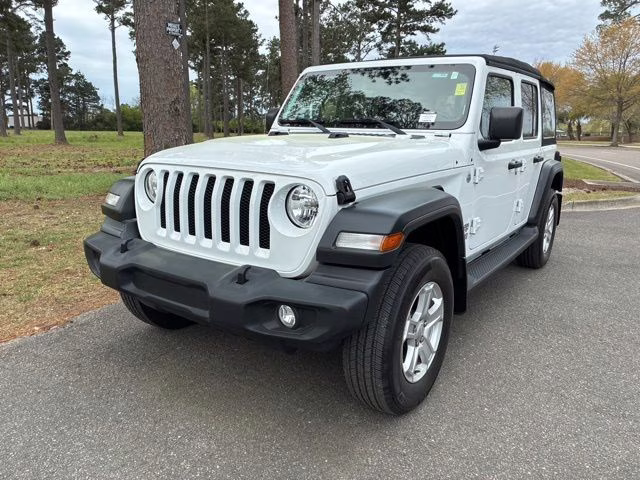 2020 Bright White Clearcoat Jeep Wrangler Unlimited Sport S 4X4 SUV