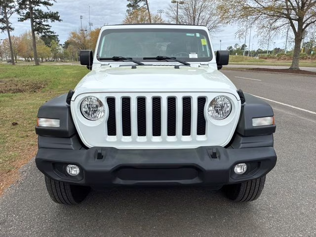2020 Bright White Clearcoat Jeep Wrangler Unlimited Sport S 4X4 SUV