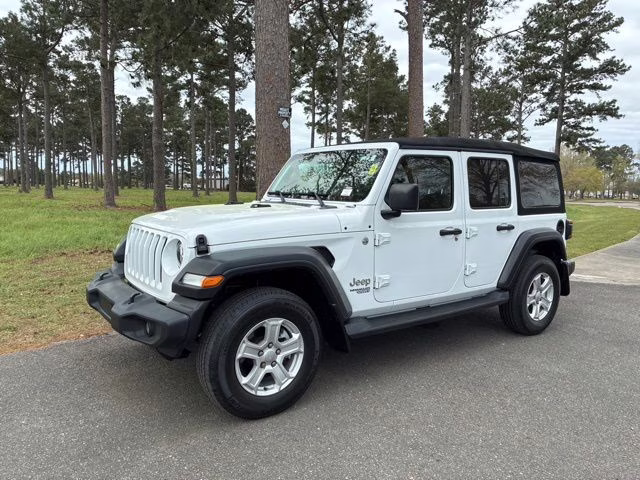 2020 Bright White Clearcoat Jeep Wrangler Unlimited Sport S 4X4 SUV