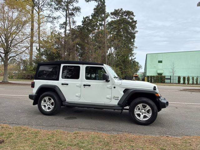 2020 Bright White Clearcoat Jeep Wrangler Unlimited Sport S 4X4 SUV