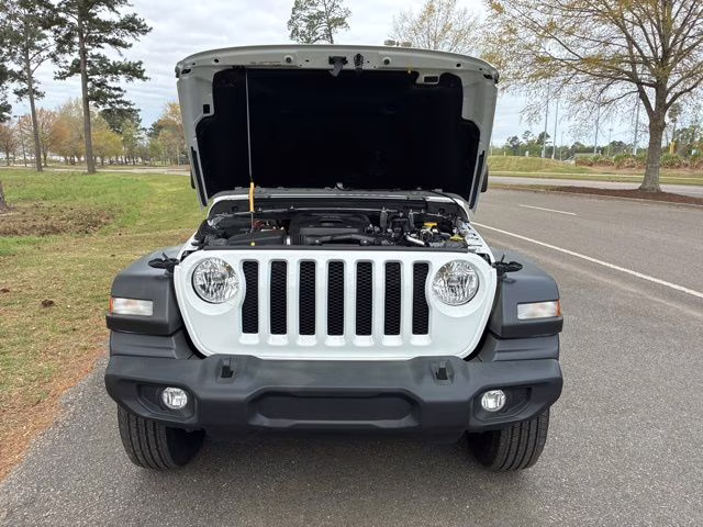 2020 Bright White Clearcoat Jeep Wrangler Unlimited Sport S 4X4 SUV