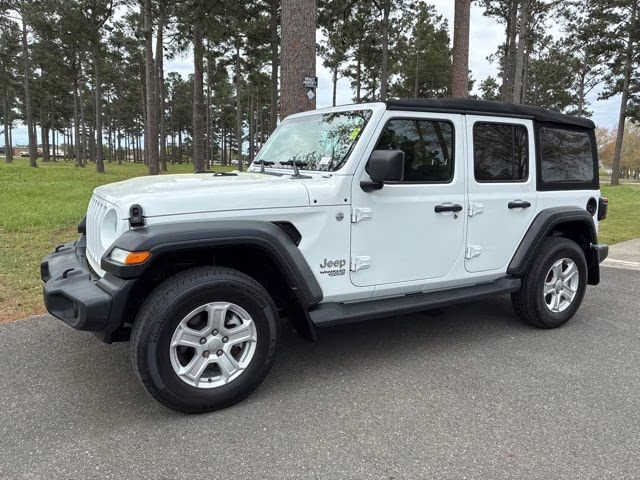 2020 Bright White Clearcoat Jeep Wrangler Unlimited Sport S 4X4 SUV