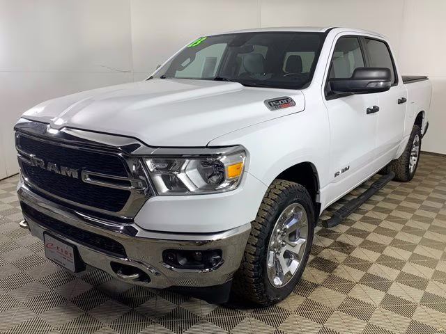 2023 Bright White Clearcoat Ram 1500 Big Horn 4X4 Truck