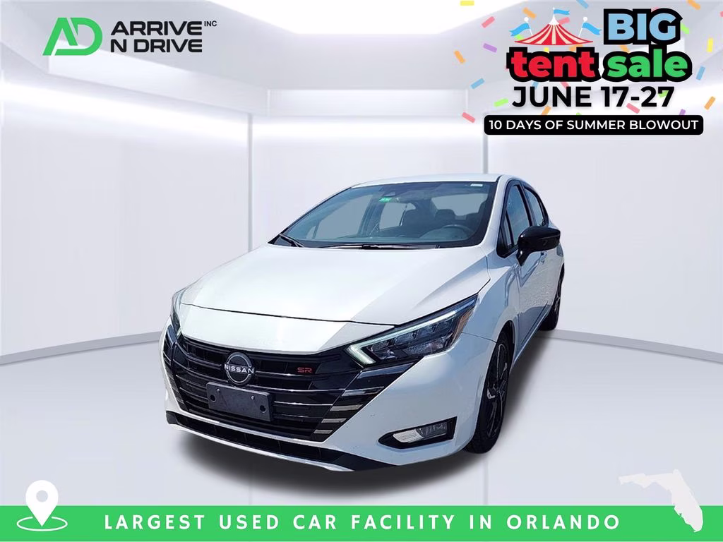 2024 Aspen White Tricoat Nissan Versa 1.6 SR FWD Sedan