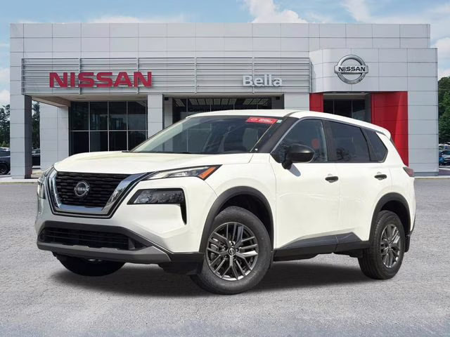 2023 Glacier White Nissan Rogue S FWD SUV