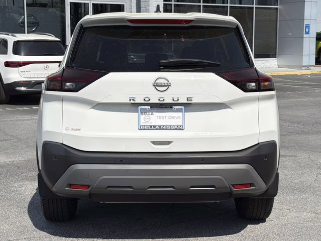2023 Glacier White Nissan Rogue S FWD SUV