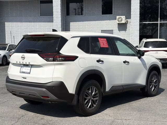 2023 Glacier White Nissan Rogue S FWD SUV