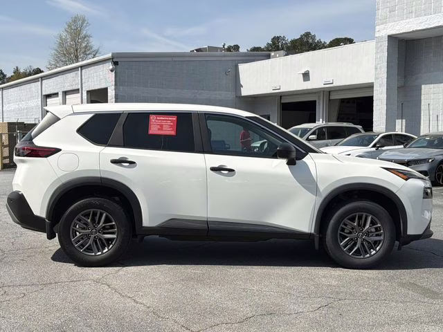 2023 Glacier White Nissan Rogue S FWD SUV