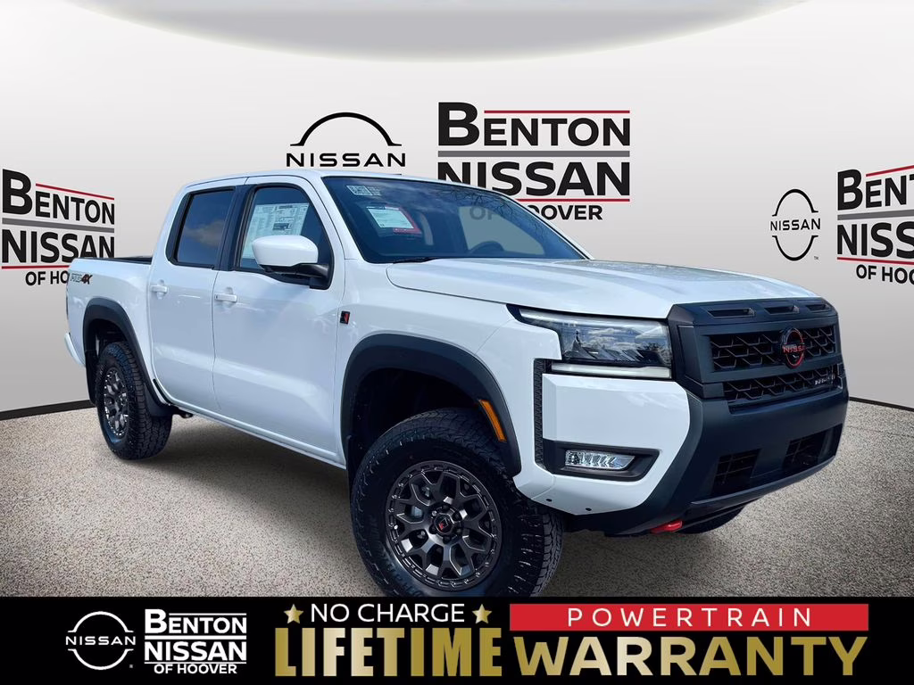 2026 Glacier White Nissan Frontier PRO-4X 4X4 Truck