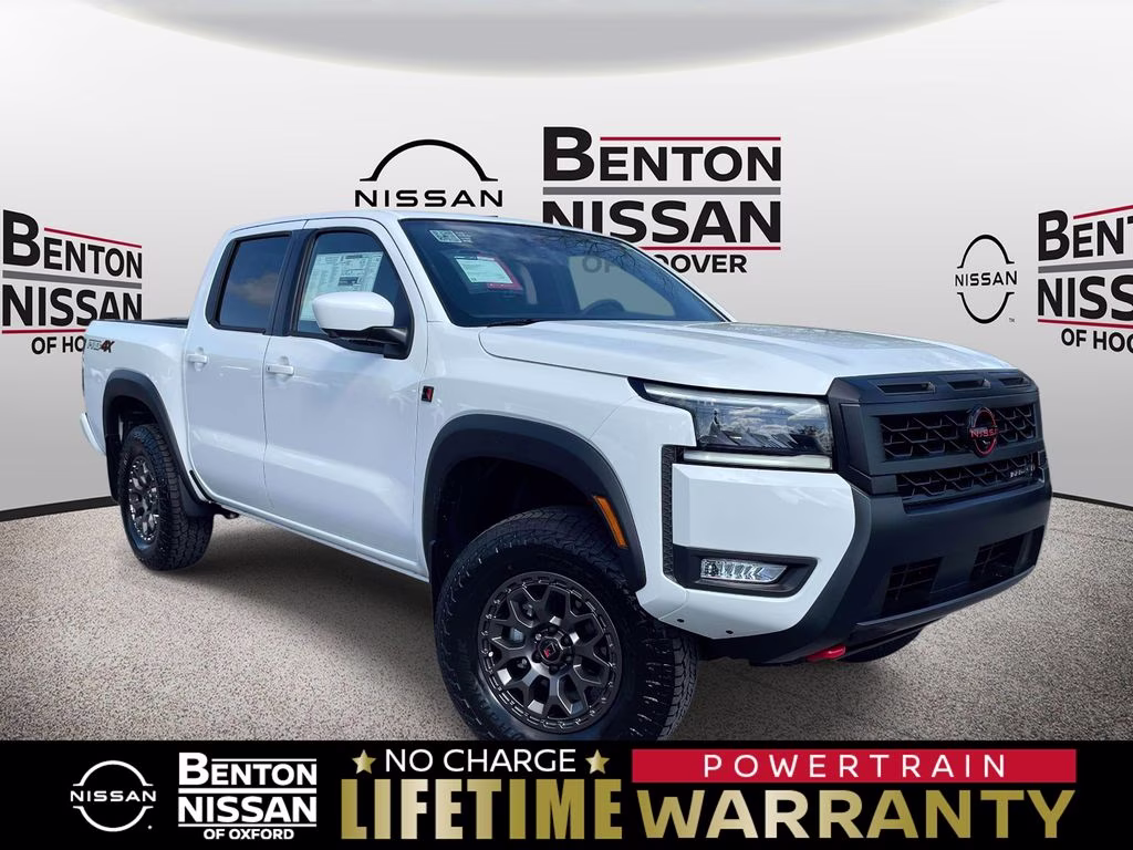 2026 Glacier White Nissan Frontier PRO-4X 4X4 Truck