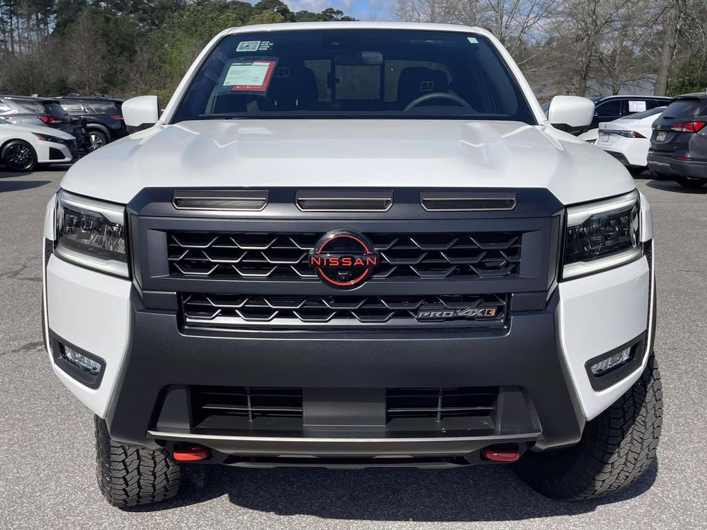 2026 Glacier White Nissan Frontier PRO-4X 4X4 Truck