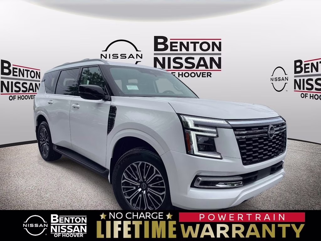 2026 Aspen White Tricoat Nissan Armada Platinum RWD SUV