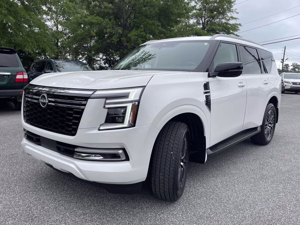 2026 Aspen White Tricoat Nissan Armada Platinum RWD SUV
