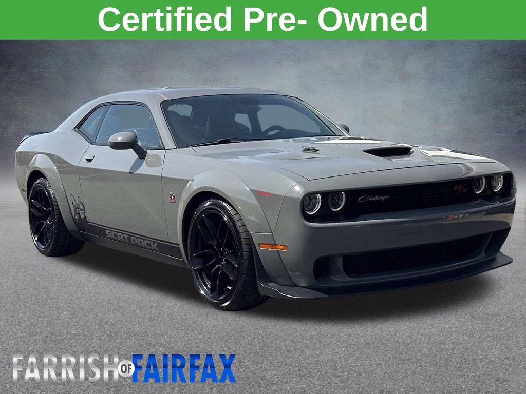 2019 Destroyer Gray Clearcoat Dodge Challenger R/T Scat Pack Widebody RWD Coupe
