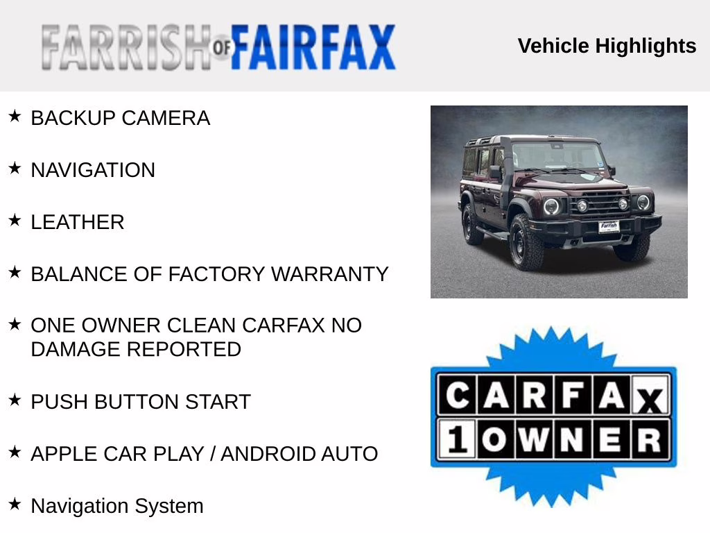 2024 Queens Red Metallic INEOS Grenadier Base 4X4 SUV