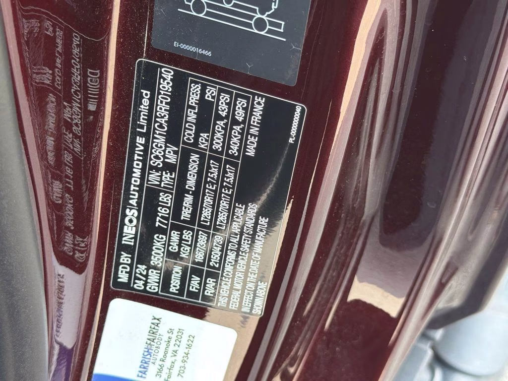 2024 Queens Red Metallic INEOS Grenadier Station Wagon Base 4X4 SUV