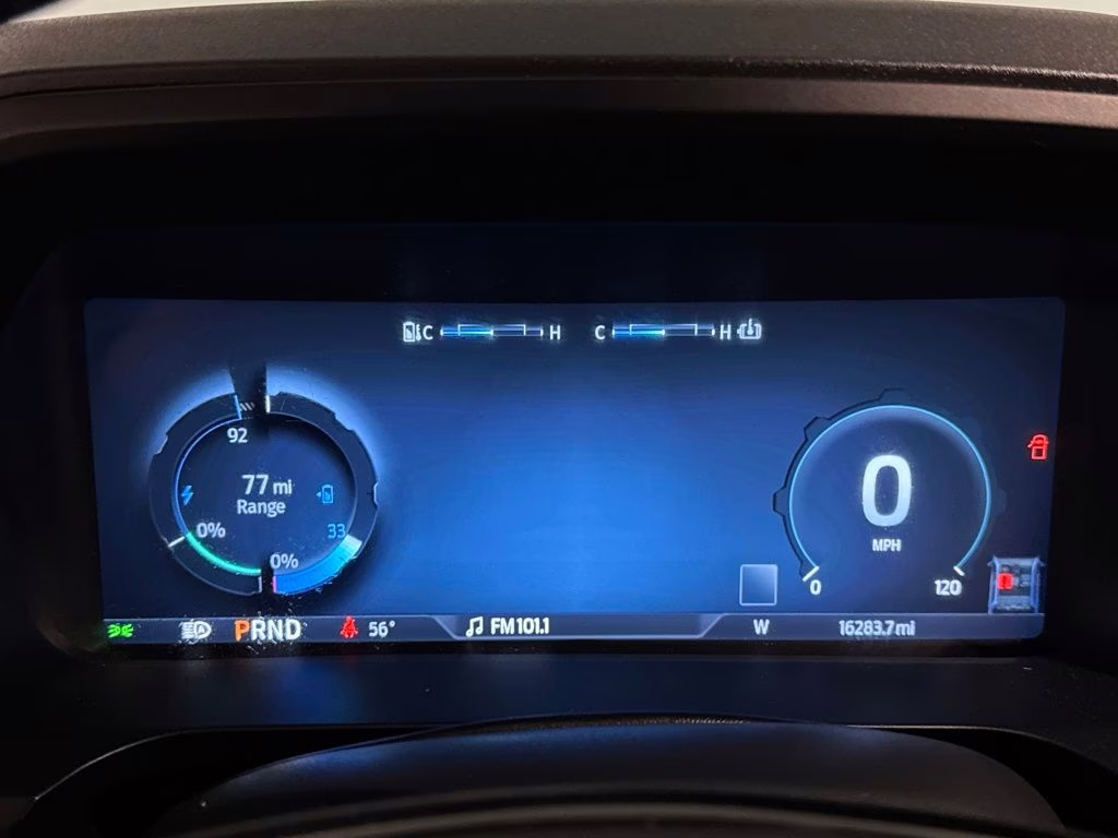 2025 Antimatter Blue Metallic Ford F-150 Lightning Platinum AWD Truck