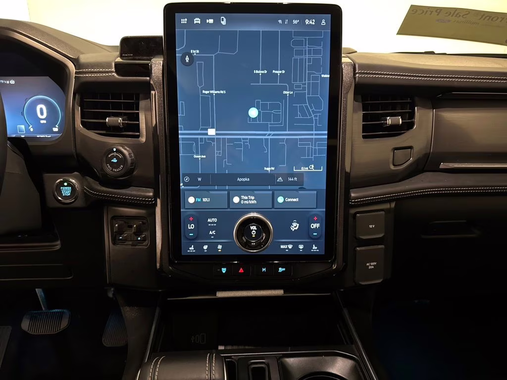 2025 Antimatter Blue Metallic Ford F-150 Lightning Platinum AWD Truck