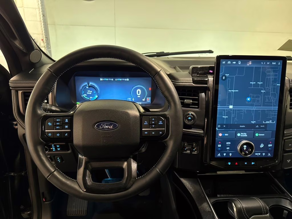 2025 Antimatter Blue Metallic Ford F-150 Lightning Platinum AWD Truck