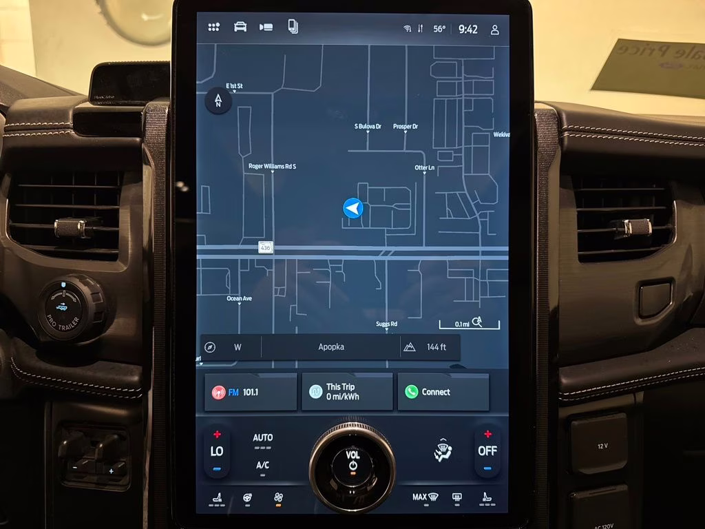 2025 Antimatter Blue Metallic Ford F-150 Lightning Platinum AWD Truck