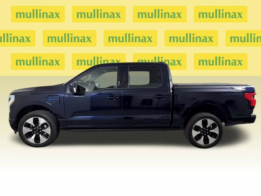 2025 Antimatter Blue Metallic Ford F-150 Lightning Platinum AWD Truck